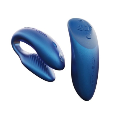 We-Vibe Chorus - вибратор для пар с сенсорным пультом и управлением через телефон синий